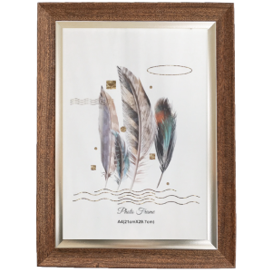 咖啡木紋大金條獎狀框